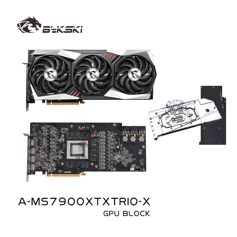 Amd Vga Rx 7900 Xtx - Bykski A-MS7900XTXTRIO-X 워터 블록 MSI AMD
