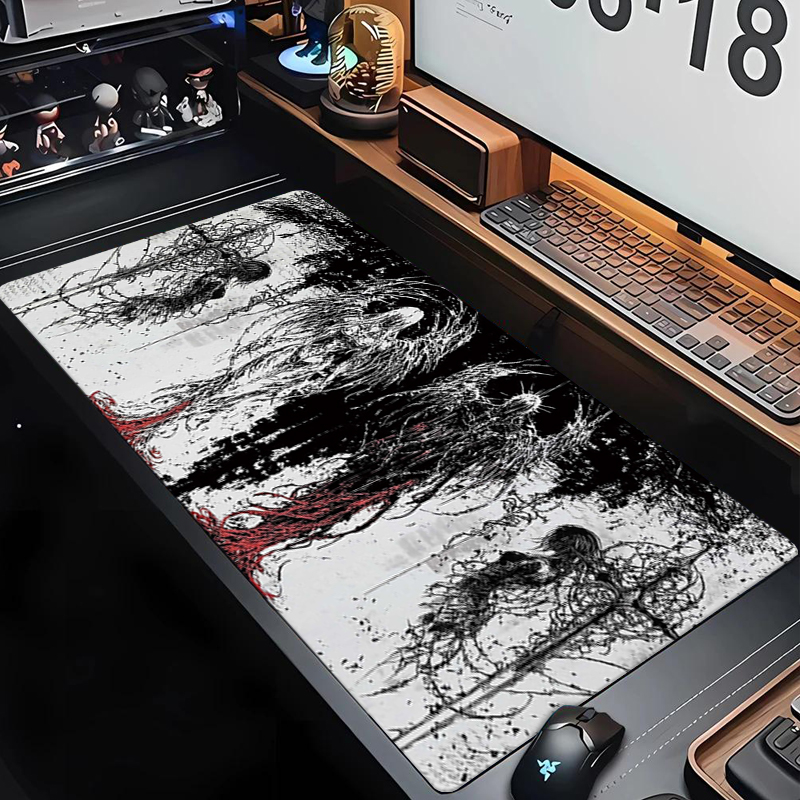 Keyboard Gaming Black - 다크 엔젤 아트 디자인 대형 사이즈