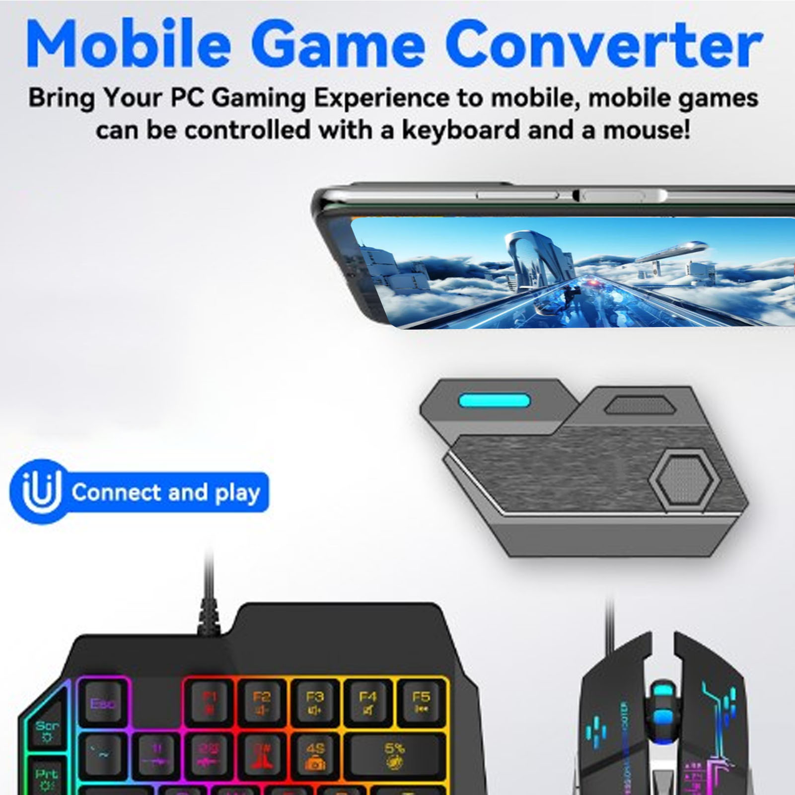 Gaming Keyboard Bluetooth - 모바일 게임 콤보 팩 블루투스 연결