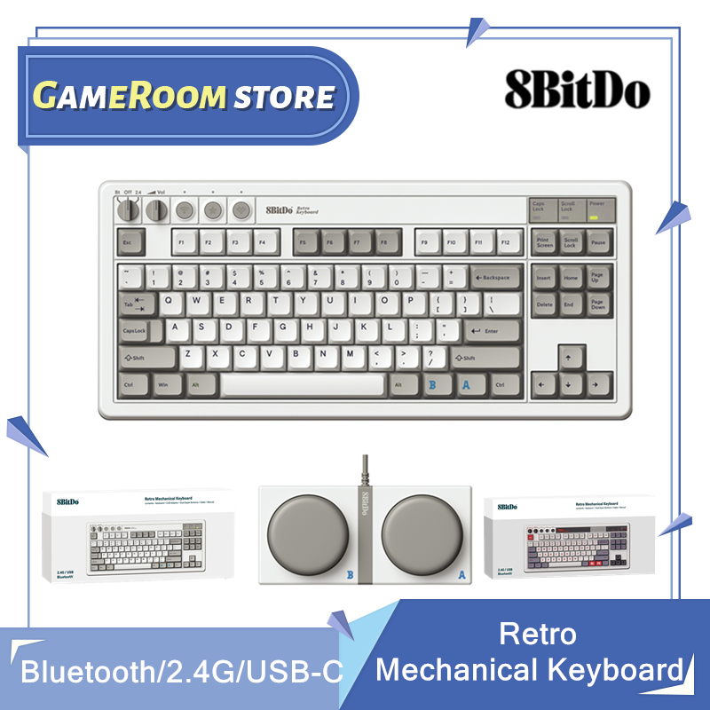 Gaming Keyboard Bluetooth - 8Bitdo 레트로 기계식 키보드, 블루투스, 2.4G,