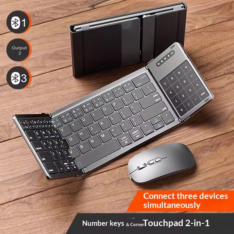 Gaming Keyboard Wireless - Mengzu Tri Fold 무선 블루투스 키보드(숫자