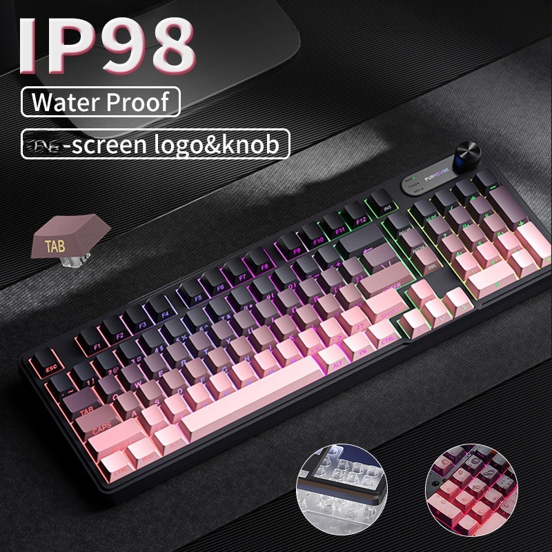 Gaming Keyboard Ip98 - RGB IP98 teclado 로우 프로파일 게임용
