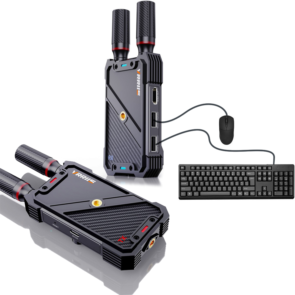 Gaming Keyboard Wireless - VRRIIS WL082K 400m 무선 HDMI KVM