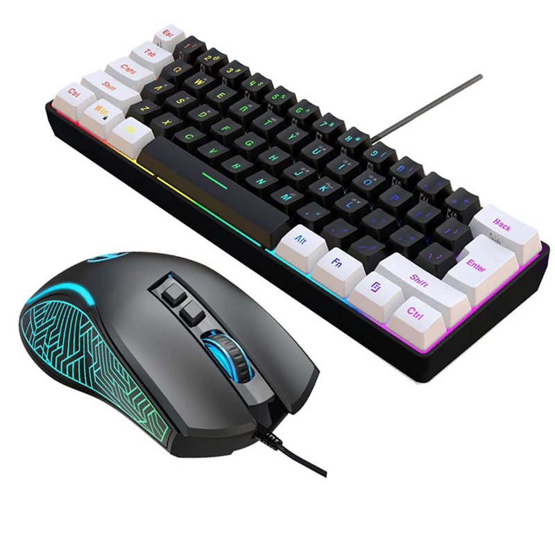 키보드 및 마우스 60% 컴퓨터 게임용 콤보 키트 PC - Gaming Keyboard And Mouse Set 리뷰 및 가격