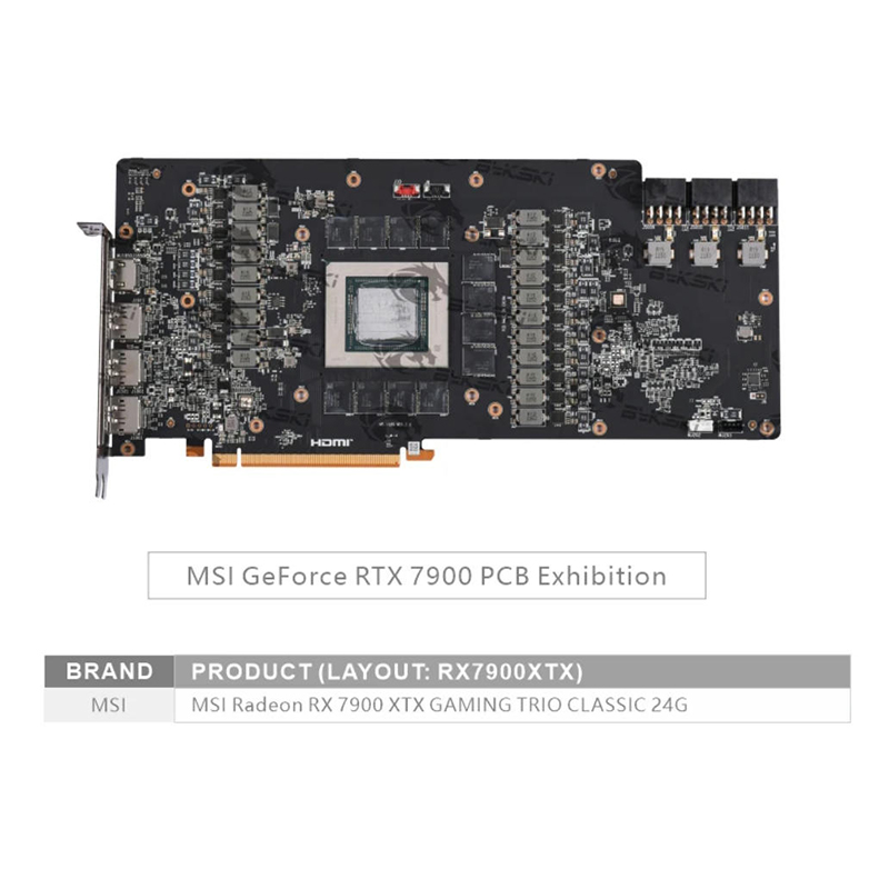 Bykski A-MS7900XTXTRIO-X 워터 블록 - Amd Vga Rx 7900 Xtx 리뷰 및 가격