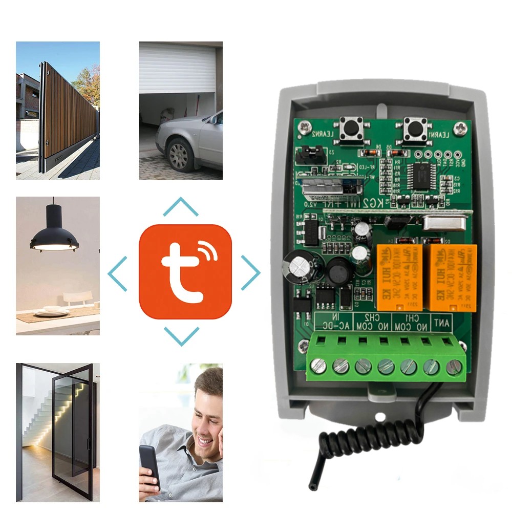Tuya WIFI 차고 문 오프너 게이트 수신기 2ch - Switch Opener Tool 리뷰 및 가격
