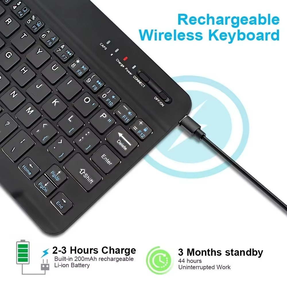 블루투스 5.0 무선 키보드 200mAh 충전식 무소음 - Gaming Keyboard Wireless 리뷰 및 가격