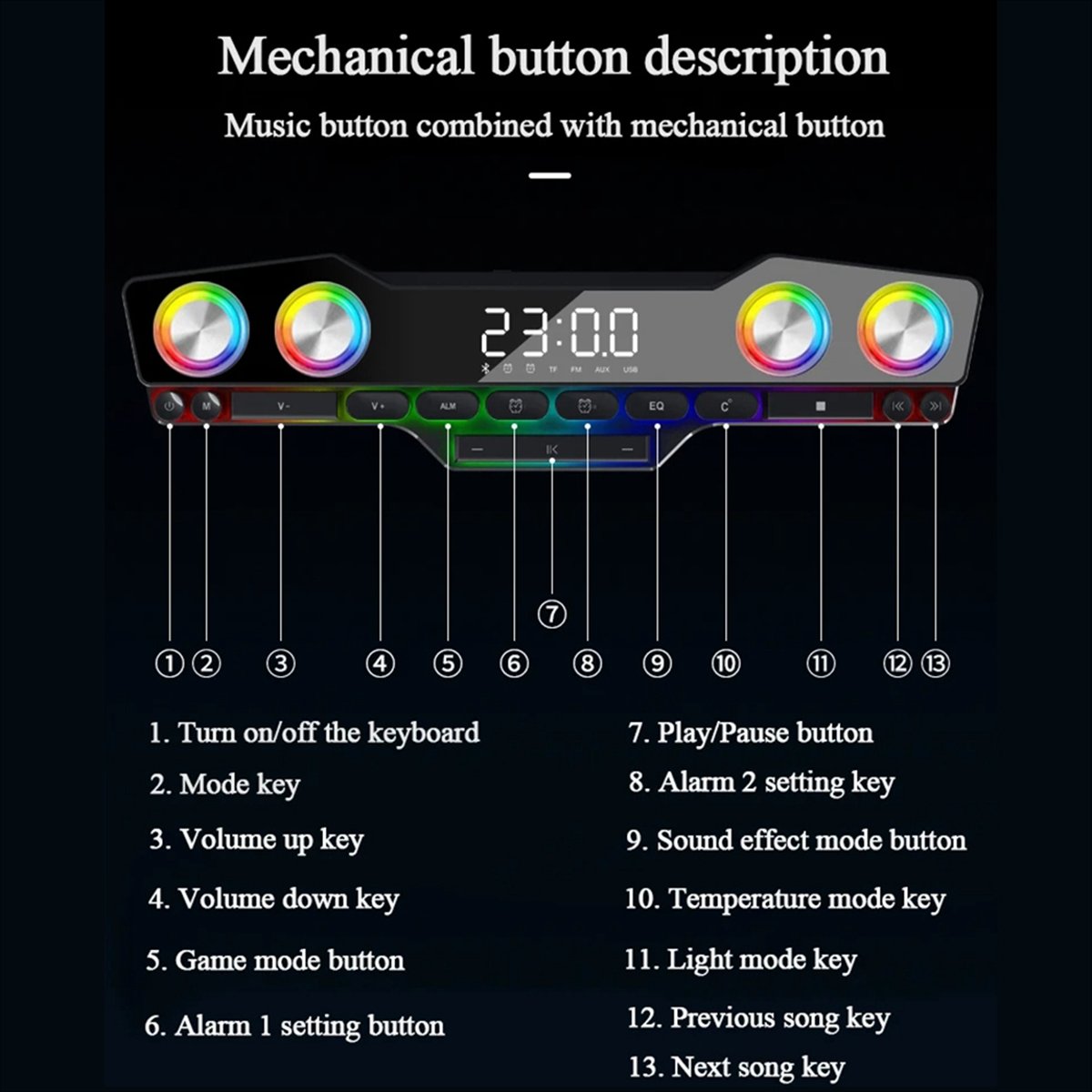 DTC5 V18 눈부신 컬러 스피커 홈 데스크탑 컴퓨터 - Gaming Keyboard Bluetooth 리뷰 및 가격