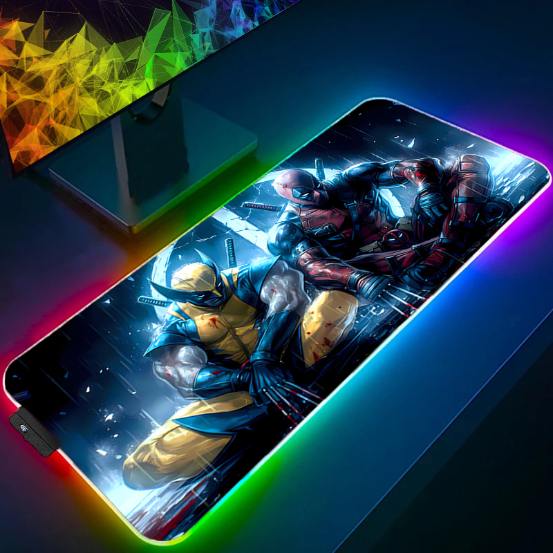 LED 마우스 패드 게임용 백라이트 락 엣지 애니메이션 - Gaming Keyboard En Mouse 리뷰 및 가격