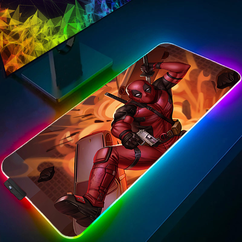 LED 마우스 패드 게임용 백라이트 락 엣지 애니메이션 - Gaming Keyboard En Mouse 리뷰 및 가격
