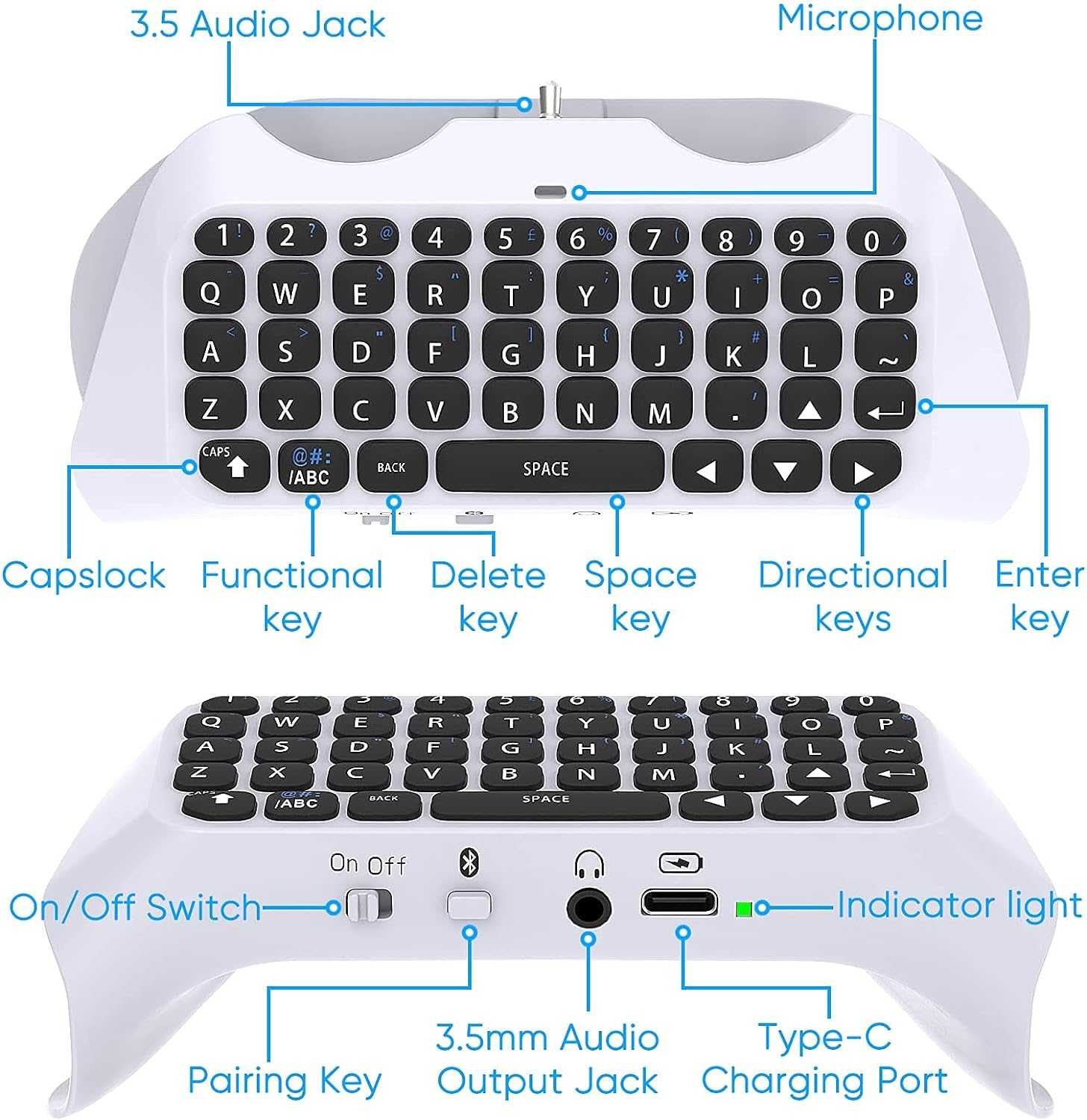 PS5 컨트롤러용, Bluetooth 3.0 Chatp - Gaming Keyboard Bluetooth 리뷰 및 가격
