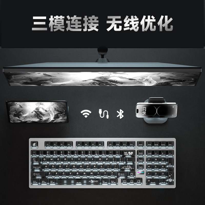 Weika Max102 알루미늄 케이스 무선 기계식 키 - Gaming Keyboard Wireless 리뷰 및 가격