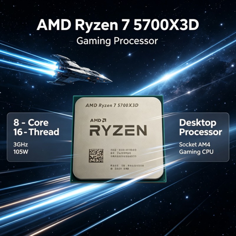 AMD 라이젠 7 5700X3D 데스크탑 CPU, DD - Amd Cpu Ryzen 7 리뷰 및 가격