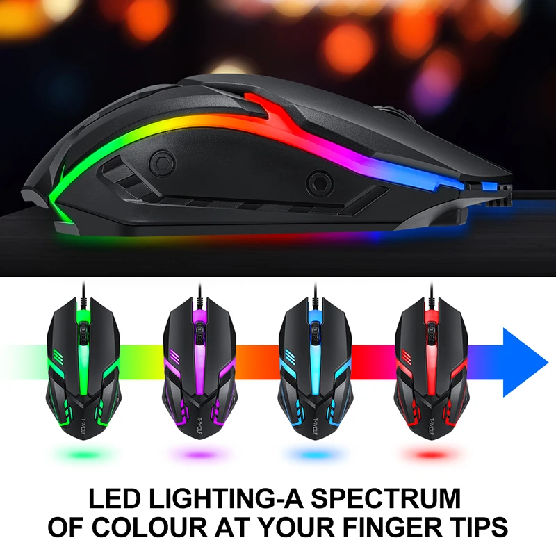 T-WOLF 게임 4종 세트 TF800 발광 마우스 키 - Gaming Keyboard Mouse Set 리뷰 및 가격