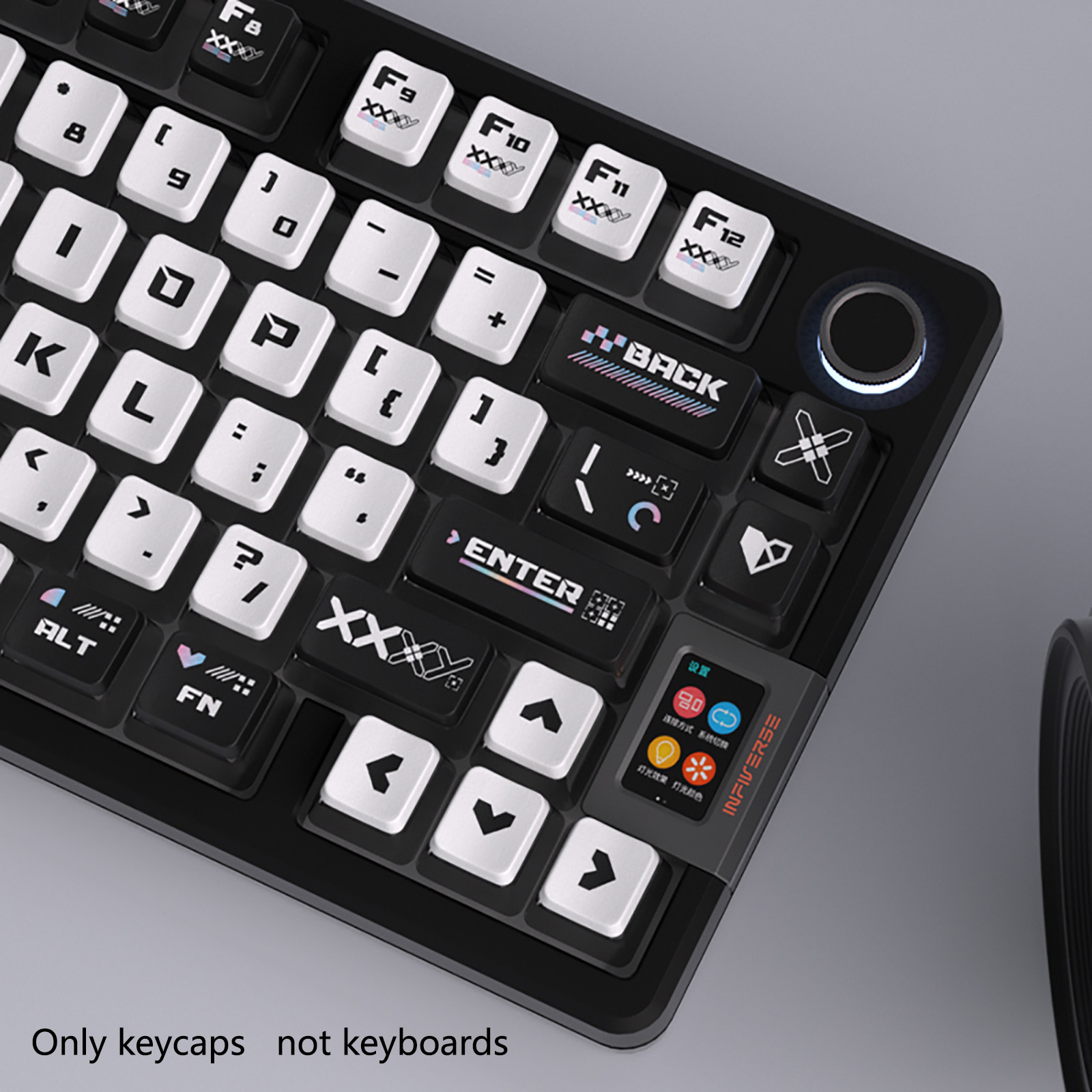 122 키 블랙 화이트 푸딩 테마 키캡 키캡 4면 투명 - Keyboard Gaming Black 리뷰 및 가격