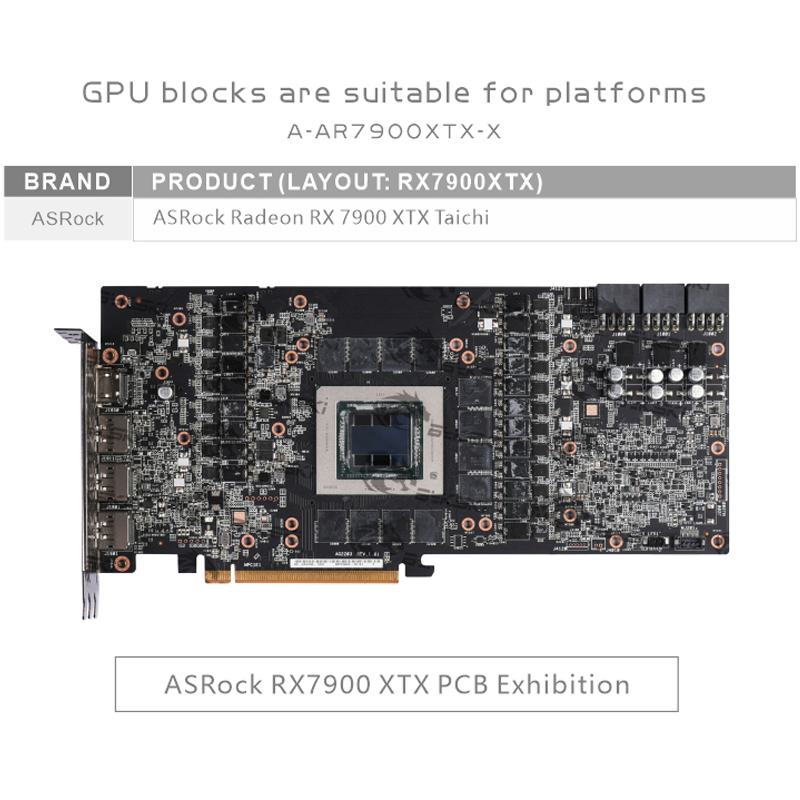 Bykski A-AR7900XTX-X GPU 워터 블록 - Amd Vga Rx 7900 Xtx 리뷰 및 가격