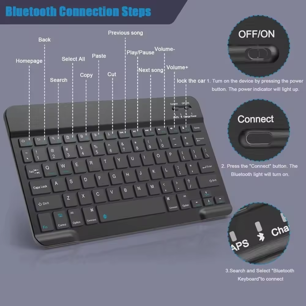 블루투스 무선 키보드 휴대전화 태블릿 키보드 및 마우스 - Gaming Keyboard Wireless 리뷰 및 가격