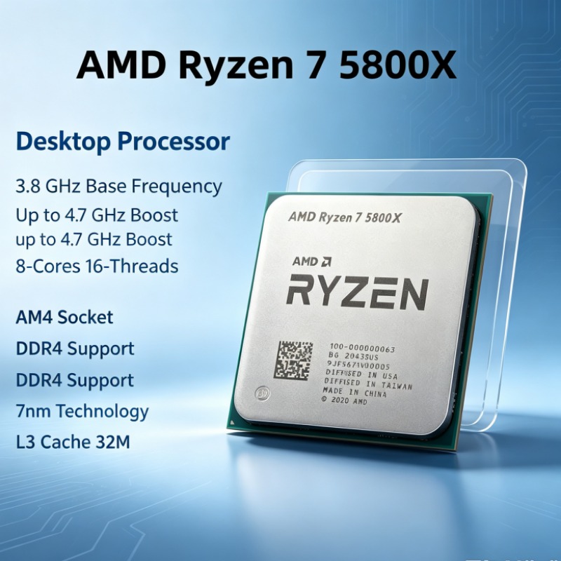 AMD 라이젠 7 5800X R7 5800X AM4 데 - Amd Cpu Ryzen 7 리뷰 및 가격