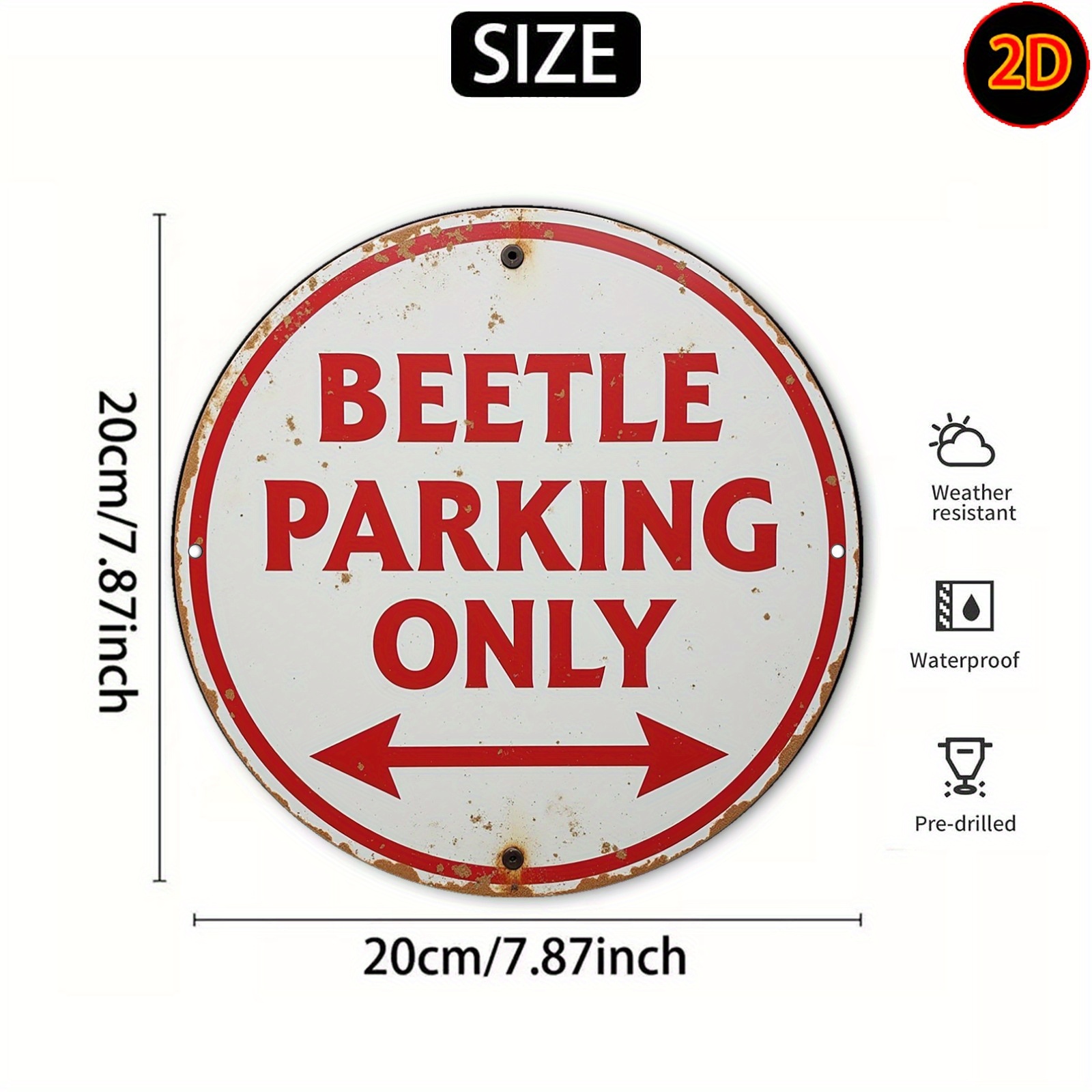 2D 플랫 - [2D 플랫] 빈티지 원형 금속 간판 - - Brass Weight Plate 리뷰 및 가격