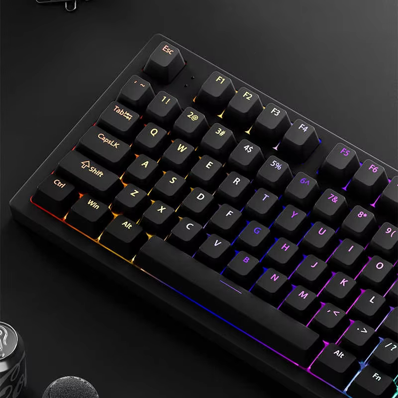 130+ 키 블랙 커스텀 더블샷 샤인 스루 키캡 RGB - Keyboard Gaming Black 리뷰 및 가격